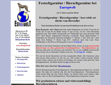 Tablet Screenshot of bierzeltgarnitur.eurogwelt.de